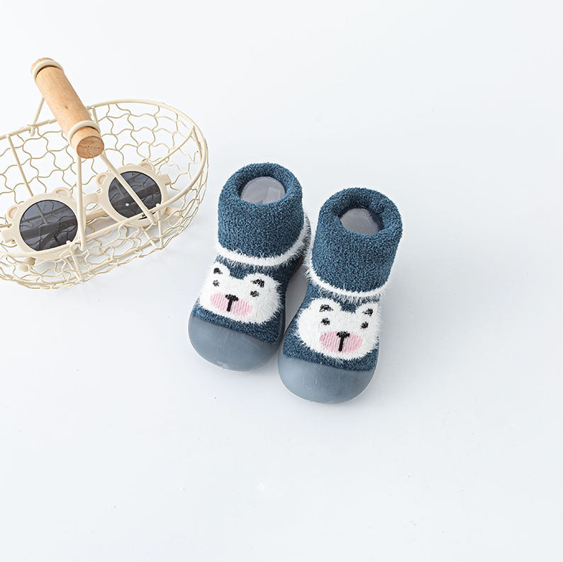 blue Autumn Fleece-lined sock shoes