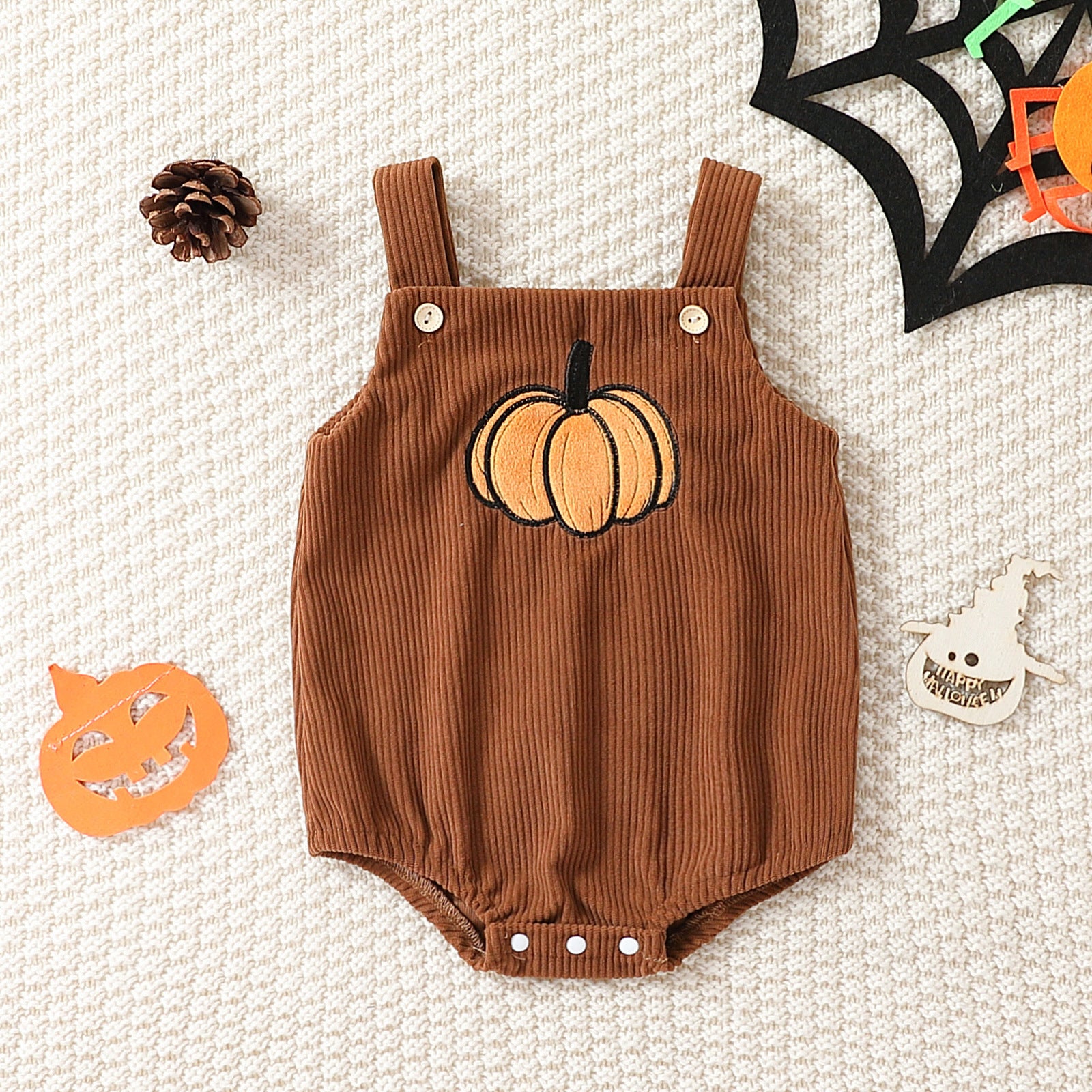 Halloween Embroidered Baby Romper