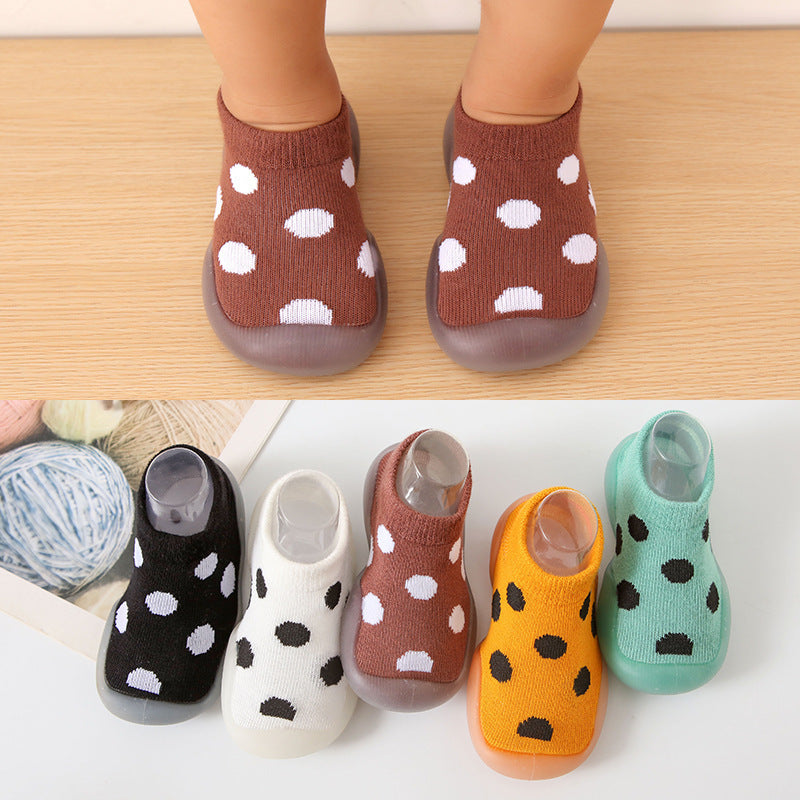 Round Dot Style Breathable Toddler Sock Shoes