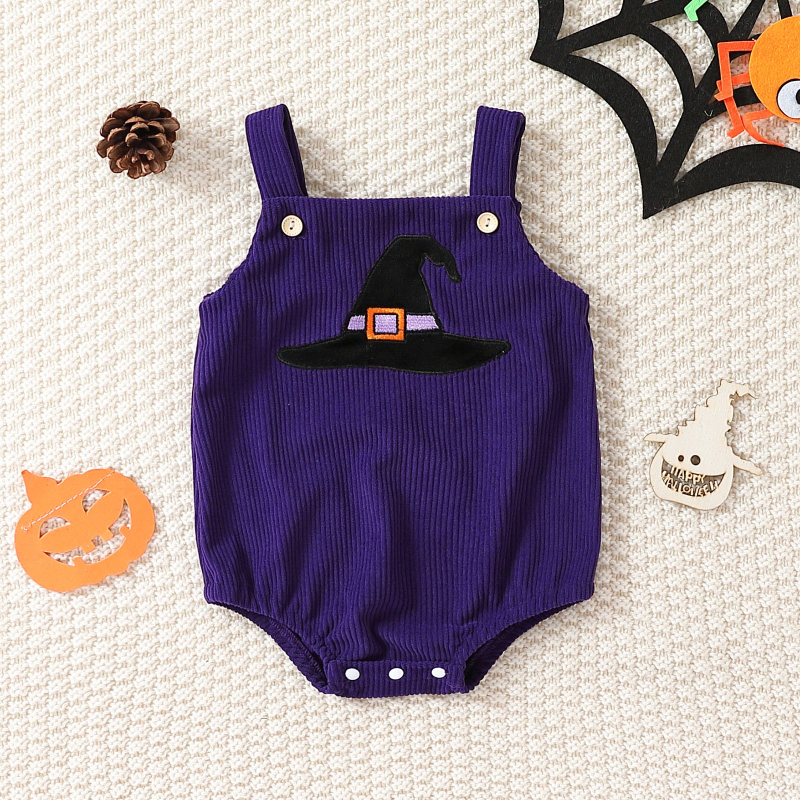 Halloween Embroidered Baby Romper