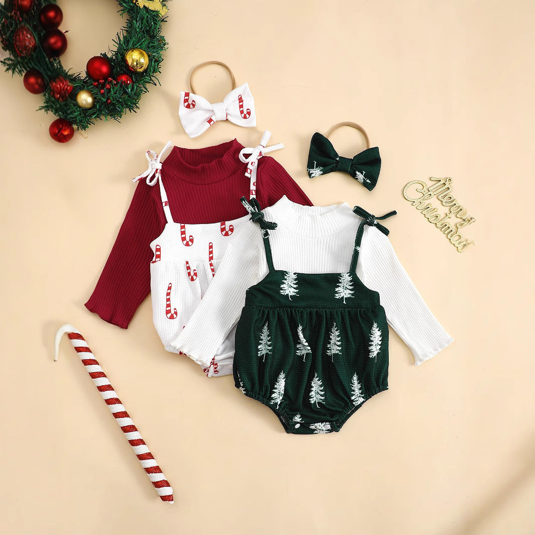 Baby Girl Christmas Long Sleeve Suit