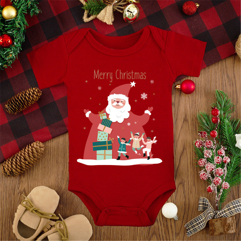 Red Merry Christmas Romper