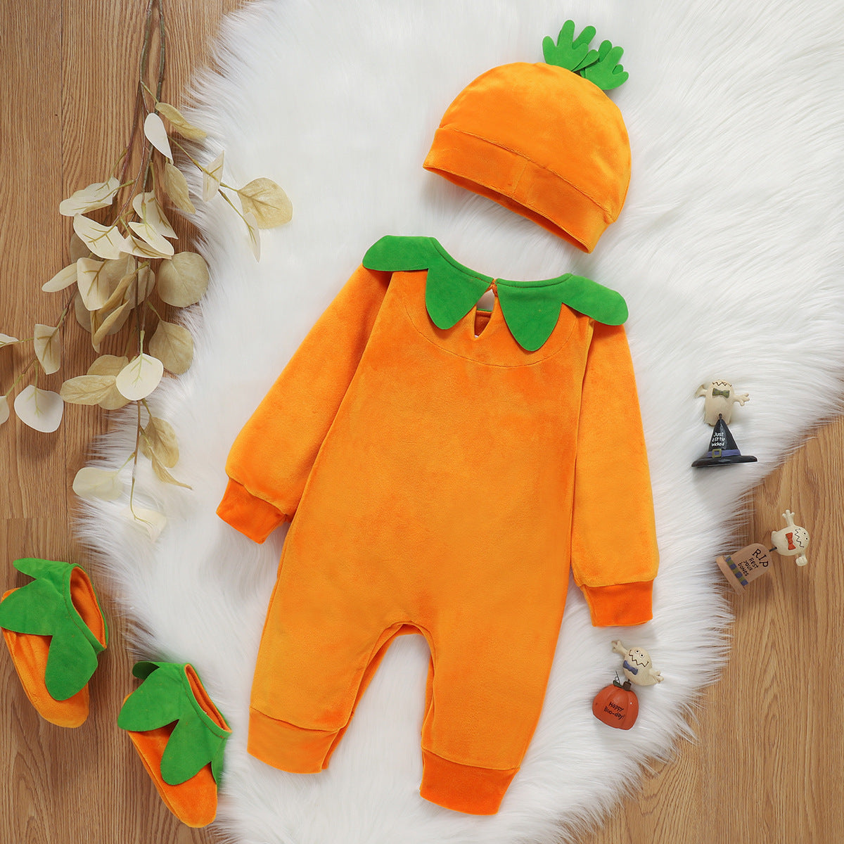 Halloween Baby 3pcs Pumpkin Suit
