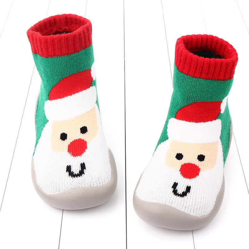 santa claus sock shoes