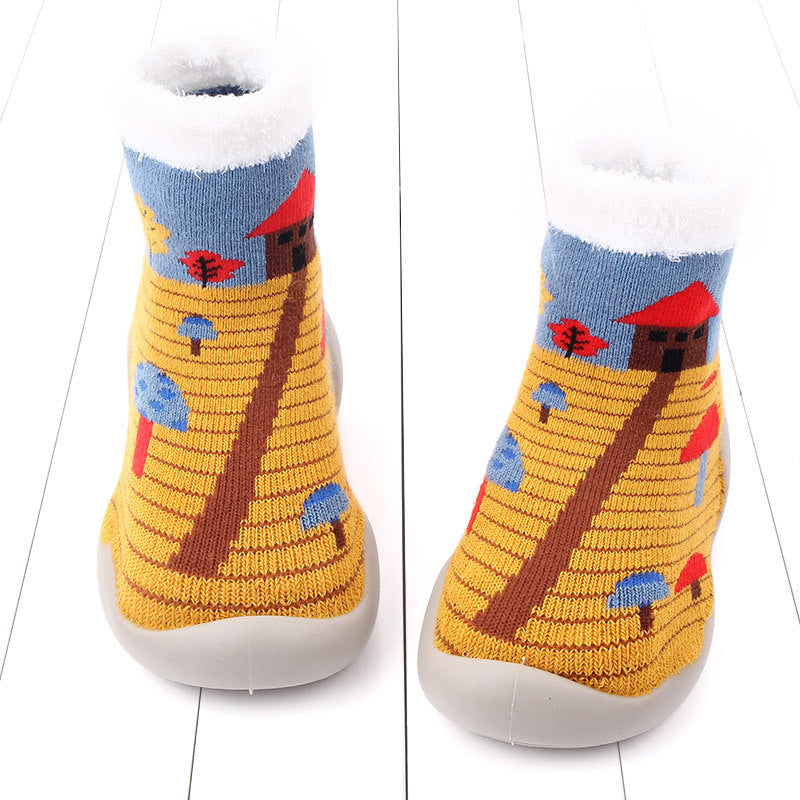 Yellow hut sock shoes