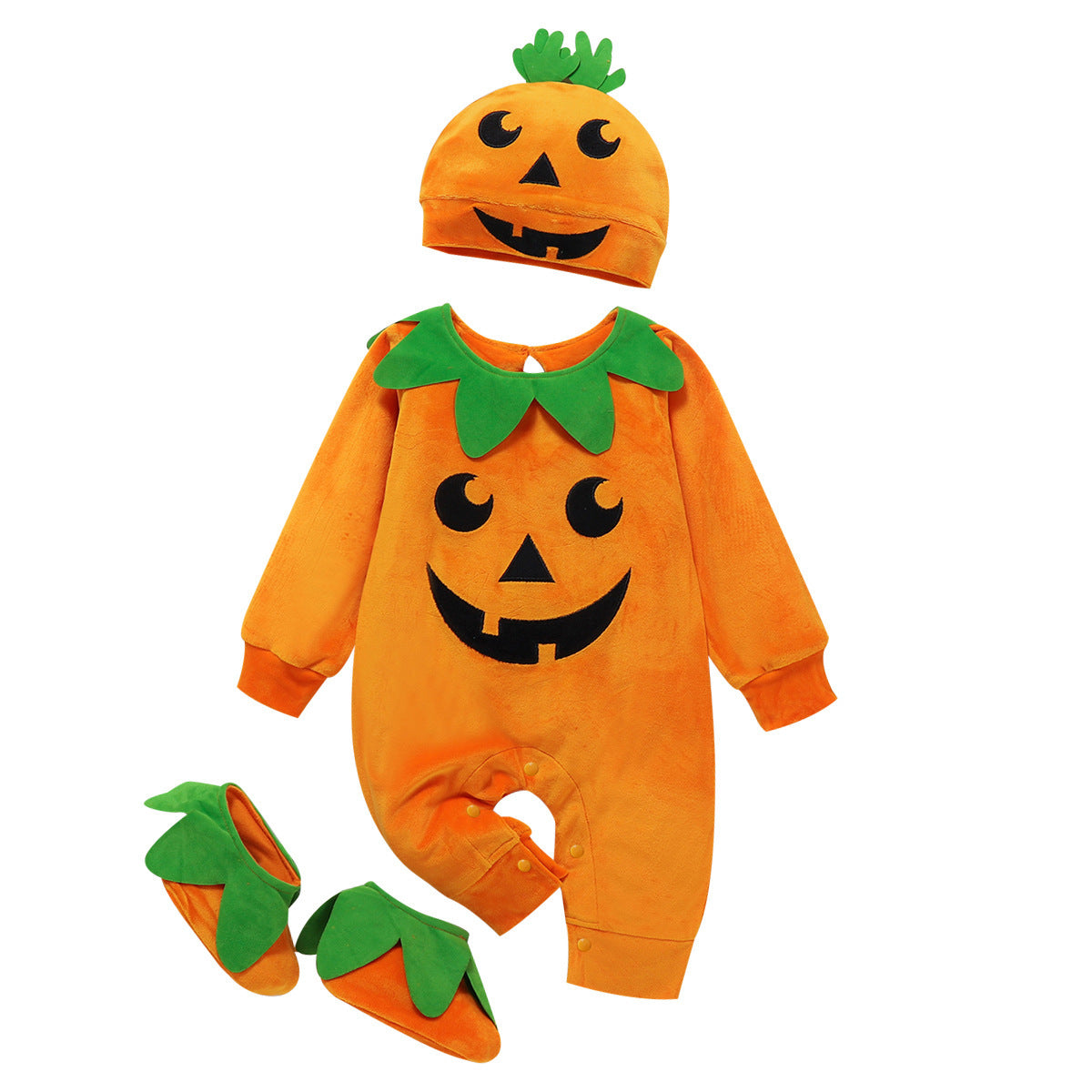 Halloween Baby 3pcs Pumpkin Suit