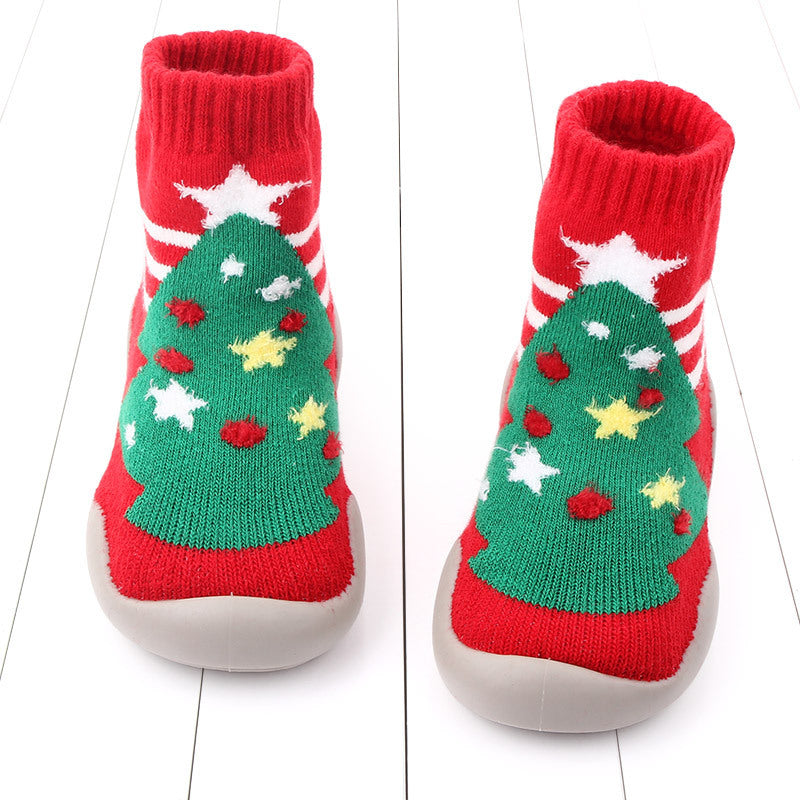 Christmas Tree sock shoes
