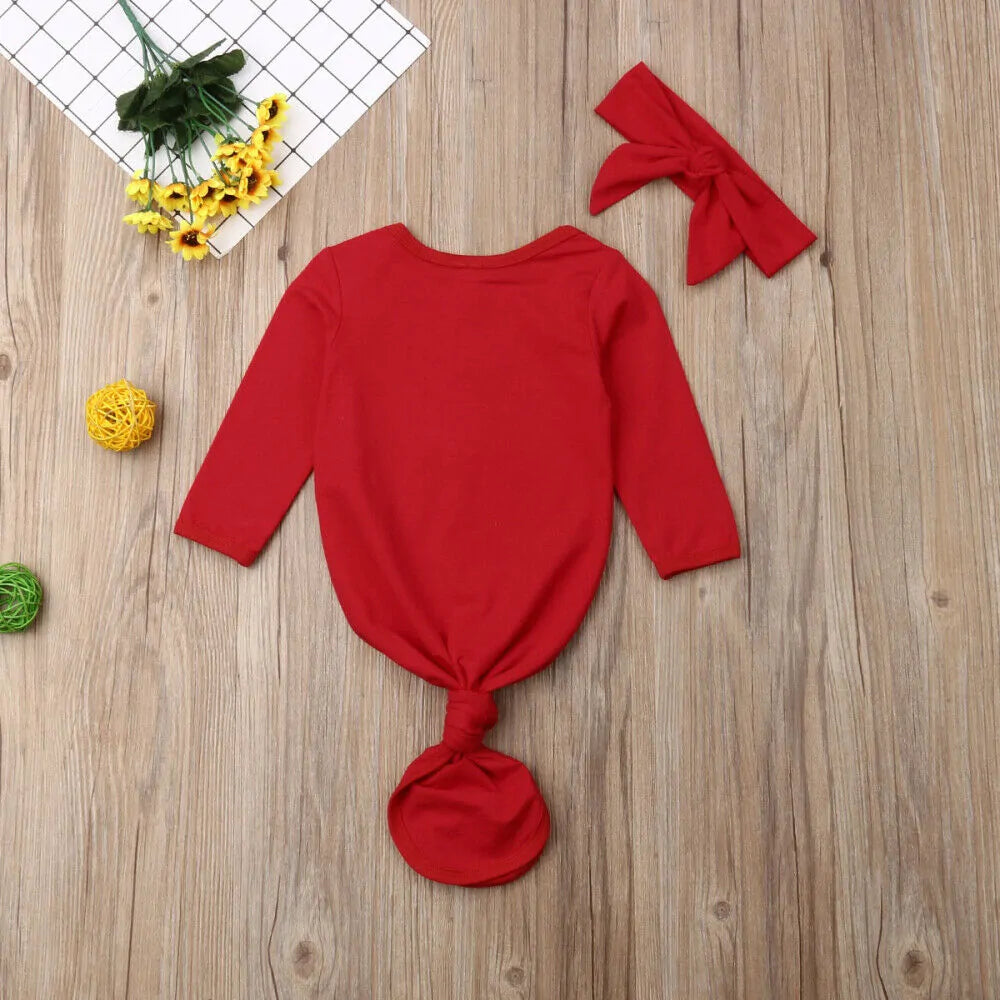 Swaddle Wrap Romper with Hat
