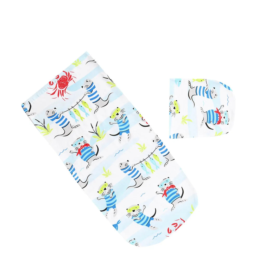 Baby Swaddle with Cap