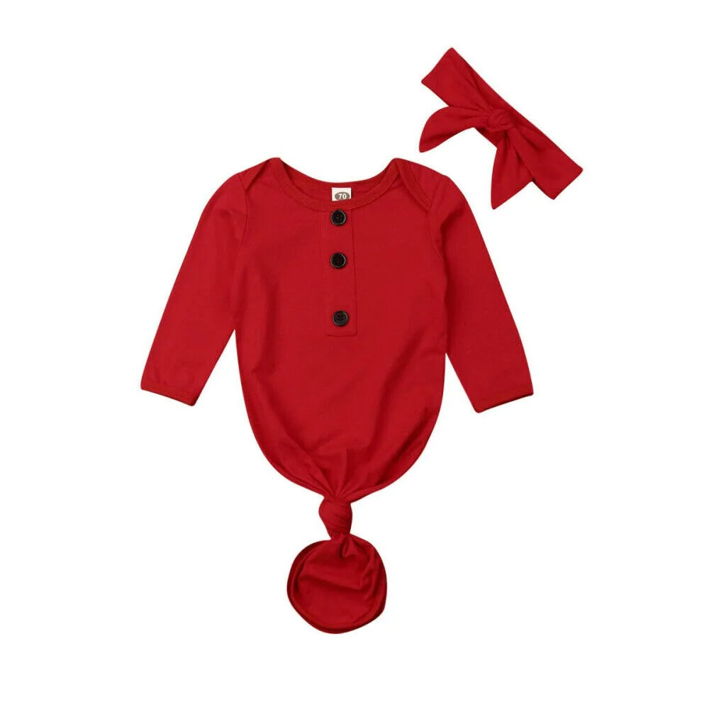 Swaddle Wrap Romper with Hat
