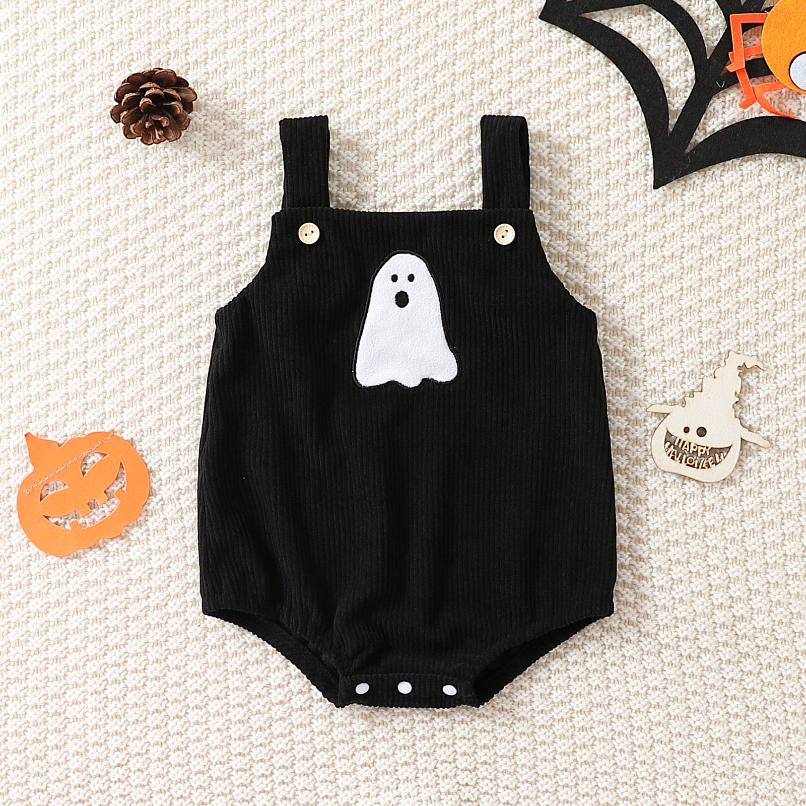 Halloween Embroidered Baby Romper