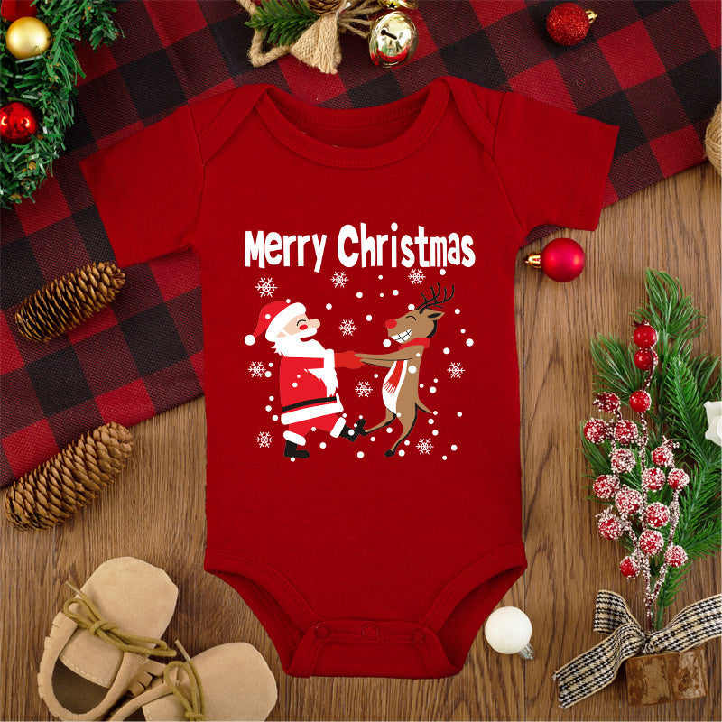 Red Merry Christmas Romper