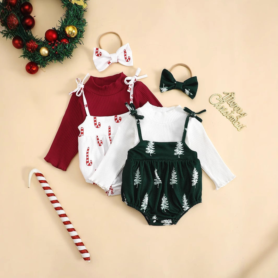 Baby Girl Christmas Long Sleeve Suit