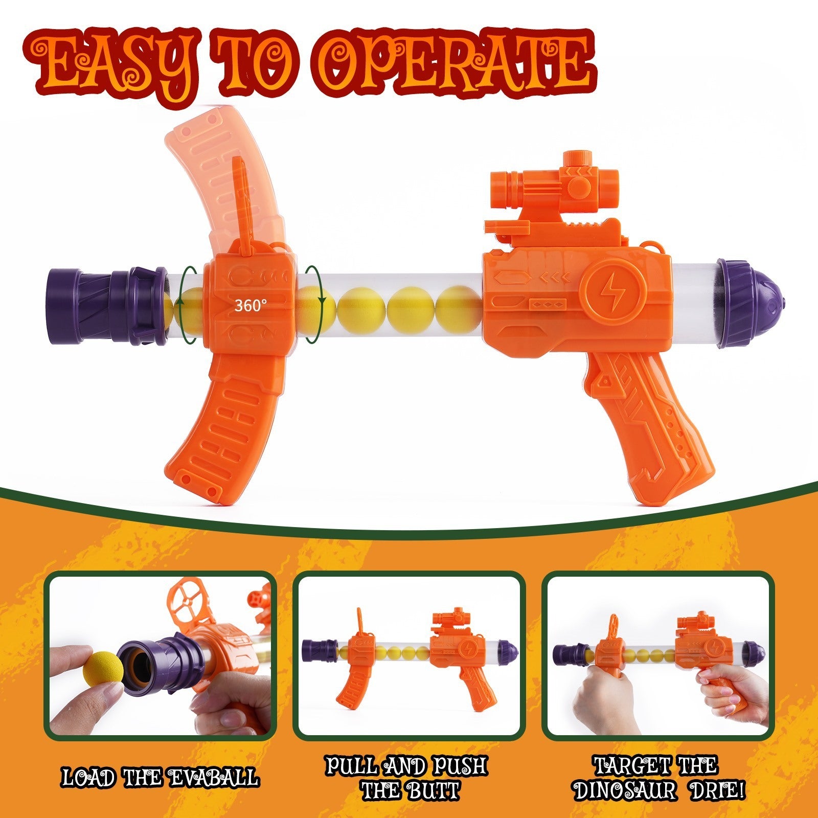 Halloween Pumpkin Shooting Target Toy