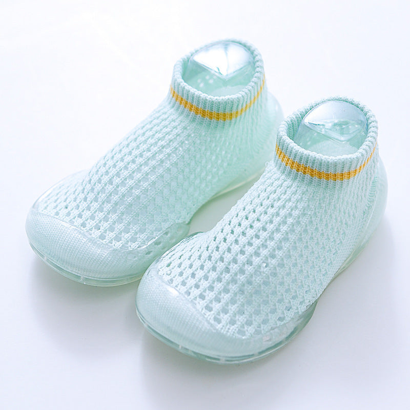 Blue Summer Baby Sock Shoes