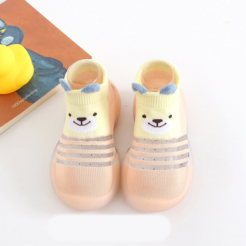 Yellow Bear Toddler Sock Shoes