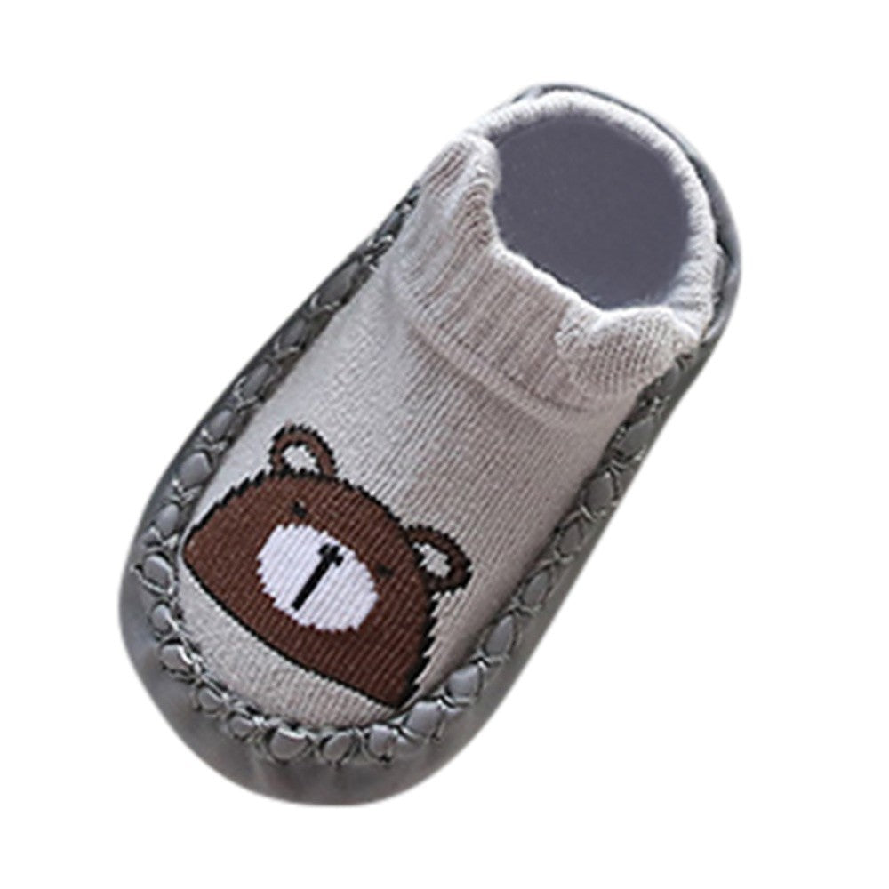 Grey Bear Charming Design Sock Shoes