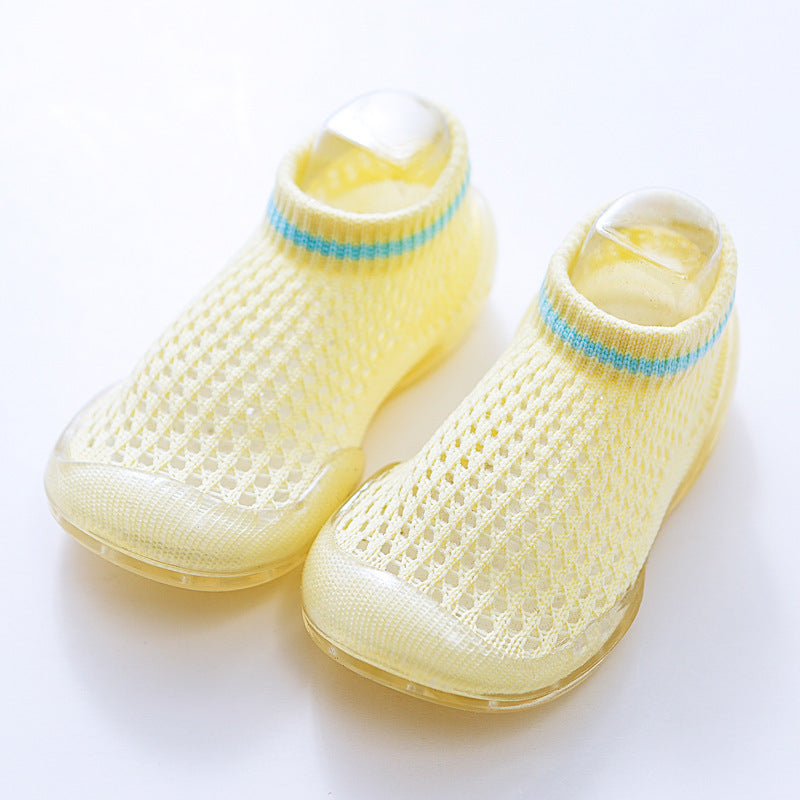 Yellow Summer Baby Sock Shoes