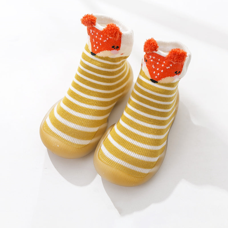 Yellow Cute Baby Sock Shoes