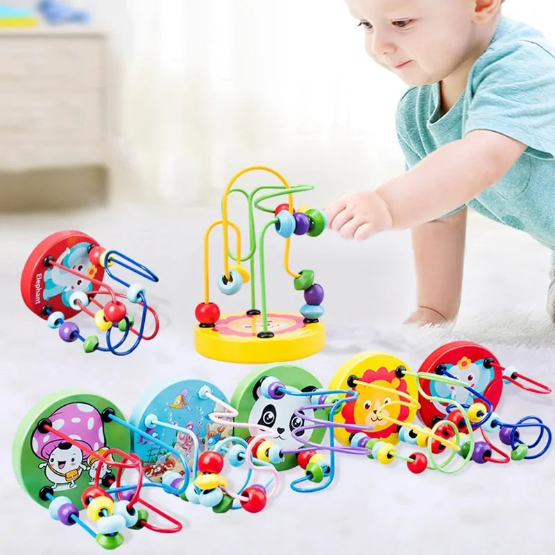 Baby Wooden Bead Roller Coaster