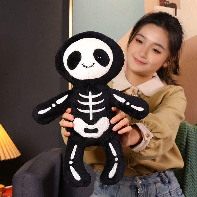 Halloween Skeleton Plush Pillow