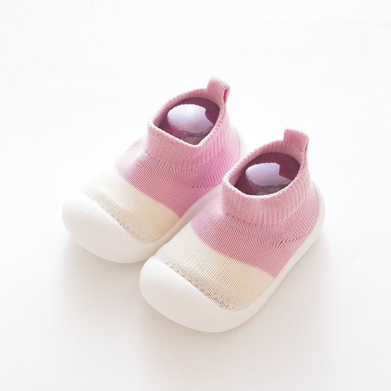 Pink Sweat-absorbent Toddler Sock Shoes