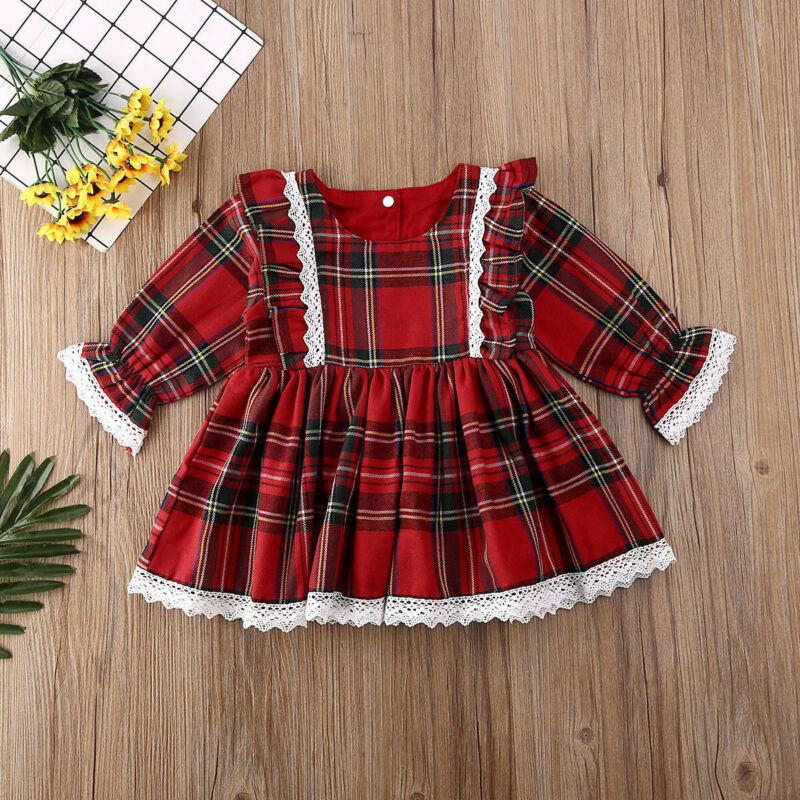 Christmas Red baby girl Dress