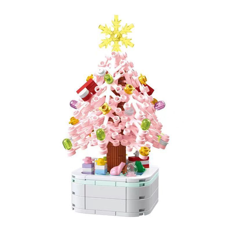 Christmas Building Block Tree Music Box