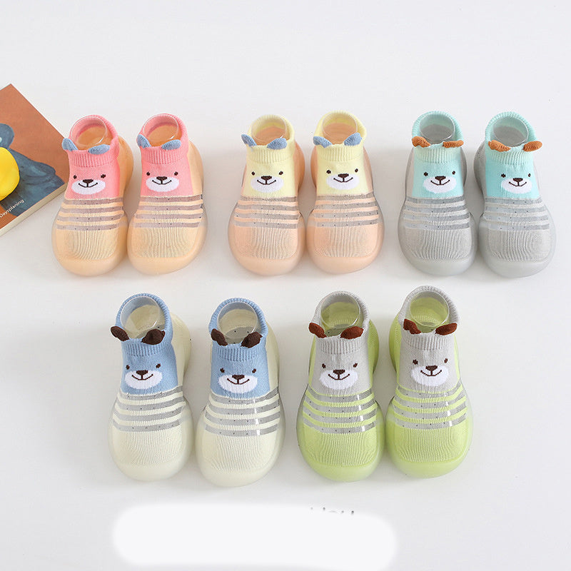 Bear Theme Toddler Sock Shoes