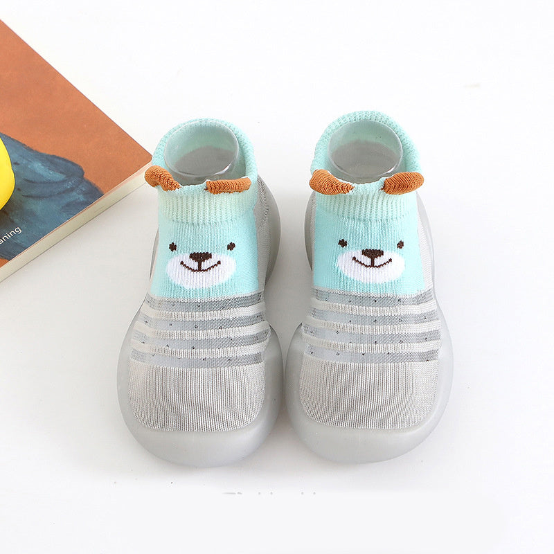 Water Blue Bear Toddler Sock Shoes