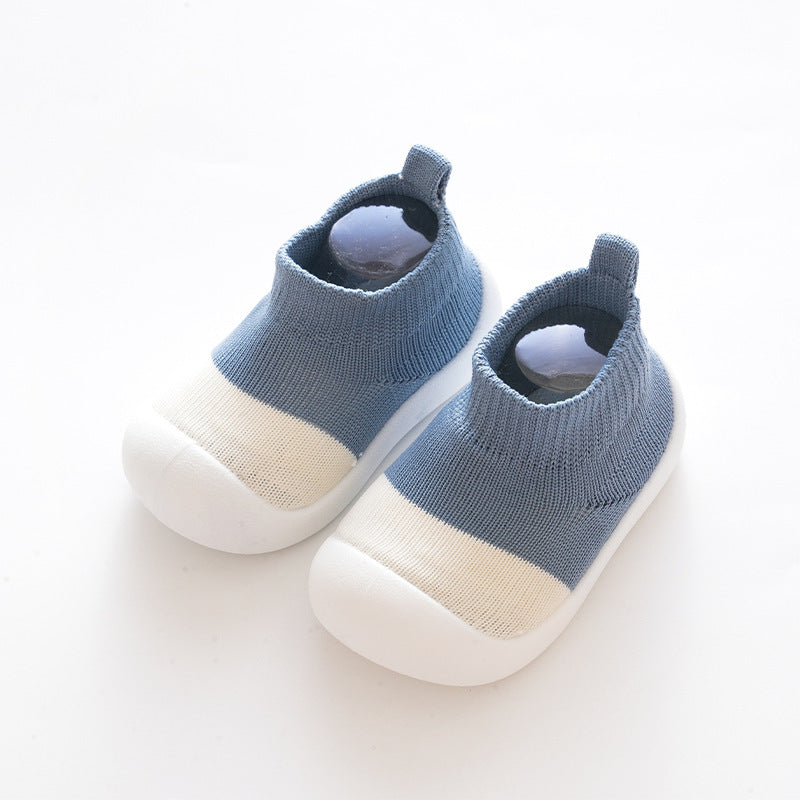 Grey Sweat-absorbent Toddler Sock Shoes