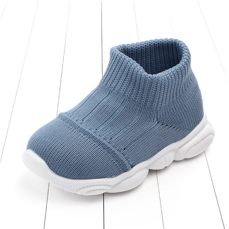 Blue Wear-resistant Toddler Socks Shoes