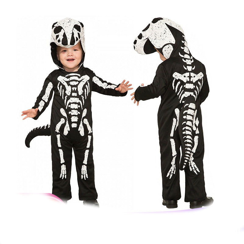 Halloween Baby Dragon Skeleton Costume