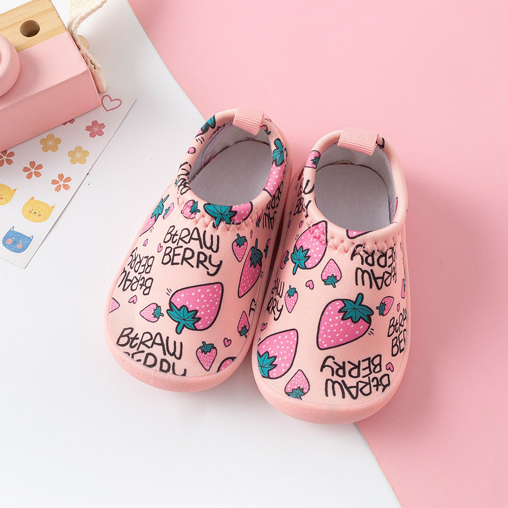 Pink Strawberry Unique Designs Toddler Shoes