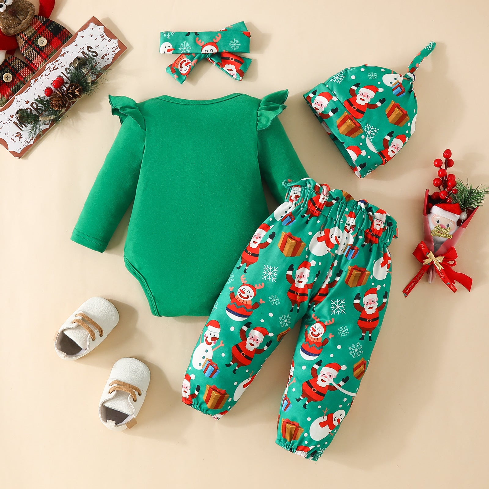 Bowknot Christmas 4 PCs Set