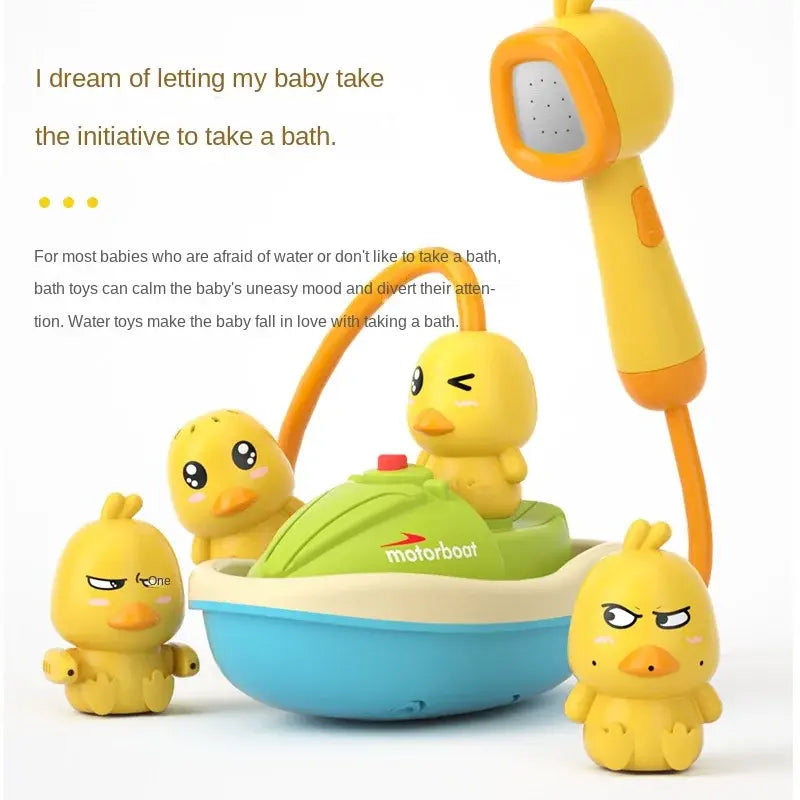 Electric Duck Spray Bath Toy