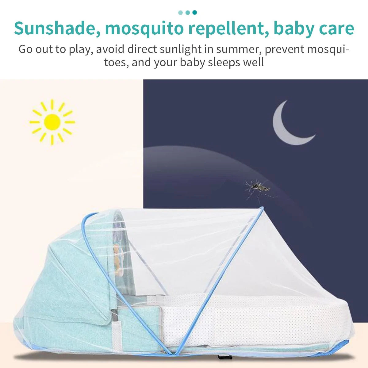 Portable Folding Newborn Bionic Crib