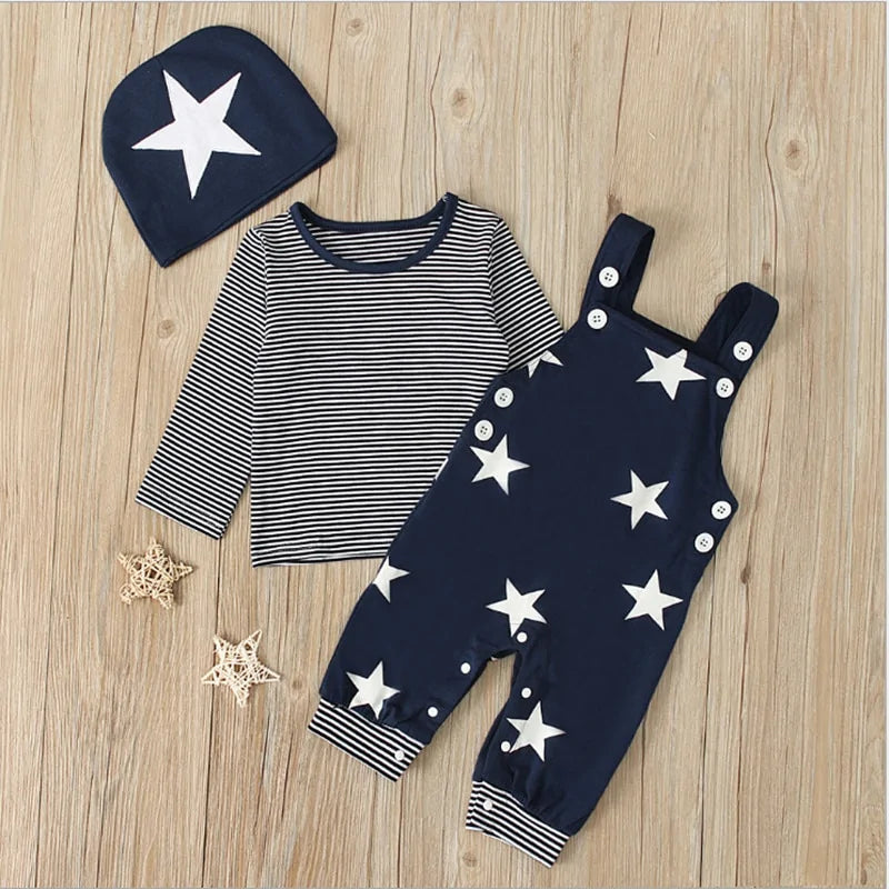 Baby Casual Striped Sweater Set