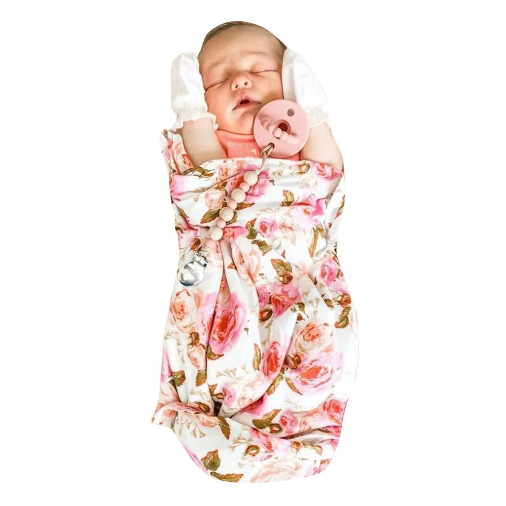 Newborn Swaddle Blanket with Bow