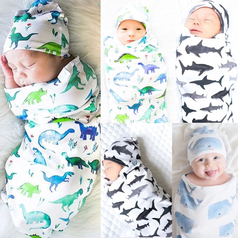 Baby Swaddle with Cap