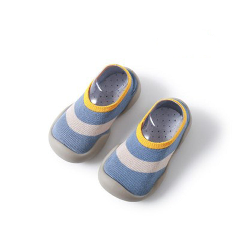 blue stripes Spring & Autumn Baby Sock Shoes