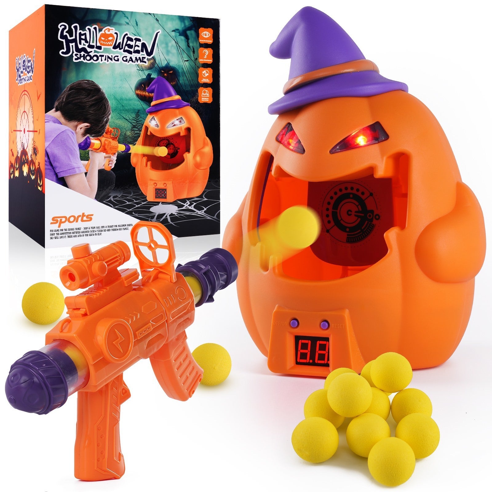 Halloween Pumpkin Shooting Target Toy