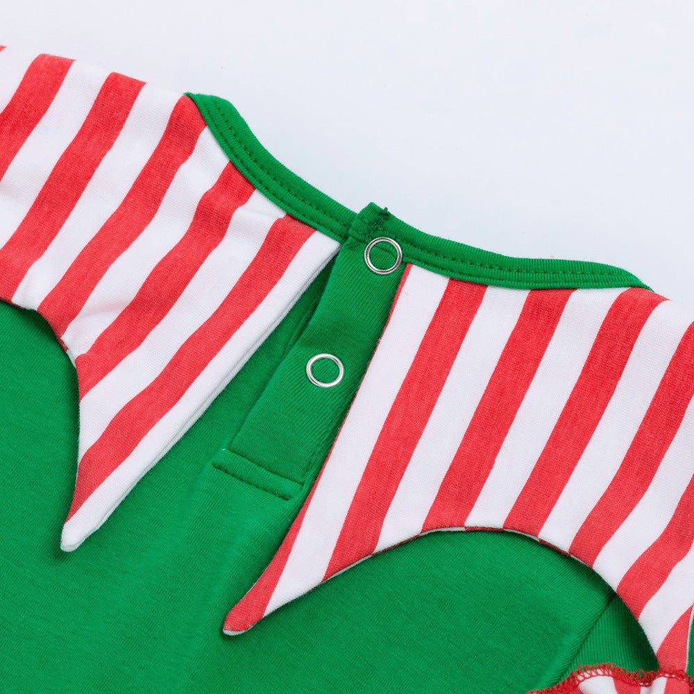 Christmas Striped Baby Girl Dress