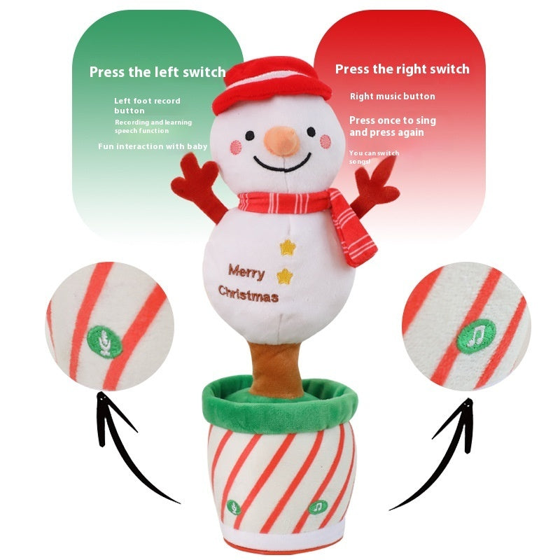 Christmas Electric Recording Plush Toy