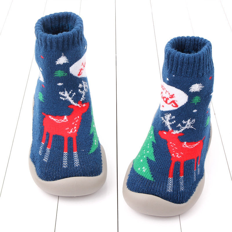 Christmas Elk Shoe Socks