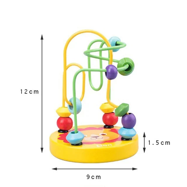 Baby Wooden Bead Roller Coaster